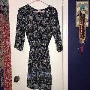 Belted shirt dress
